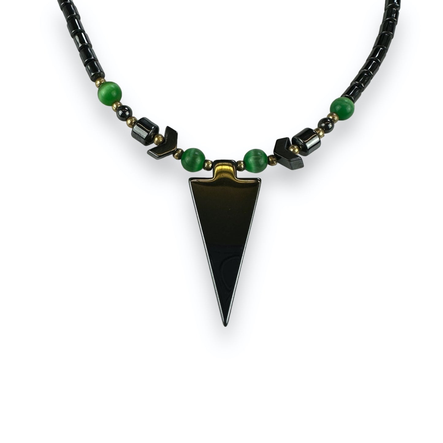 Necklace - Gemstones - Black