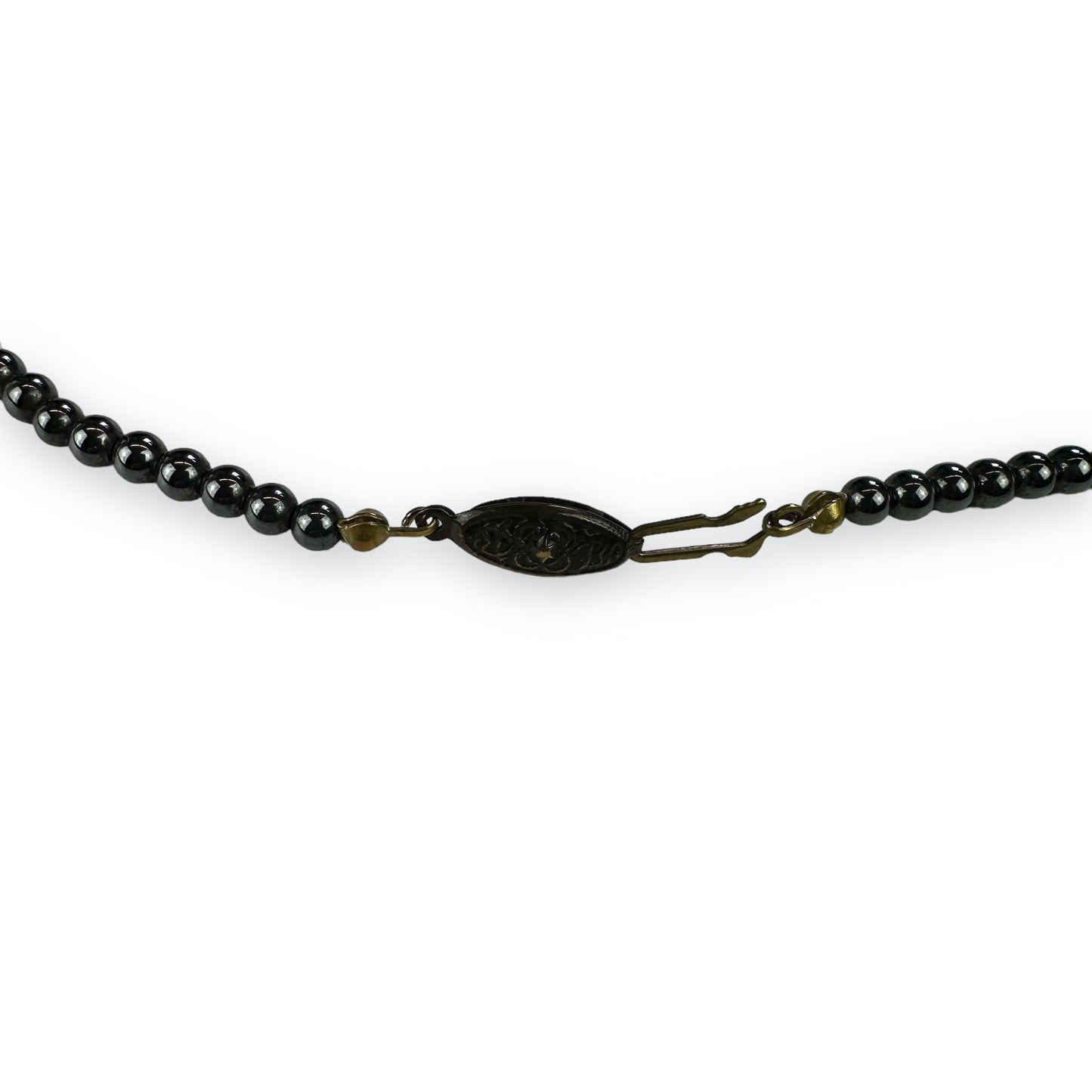 Necklace - Pearls - Black - White