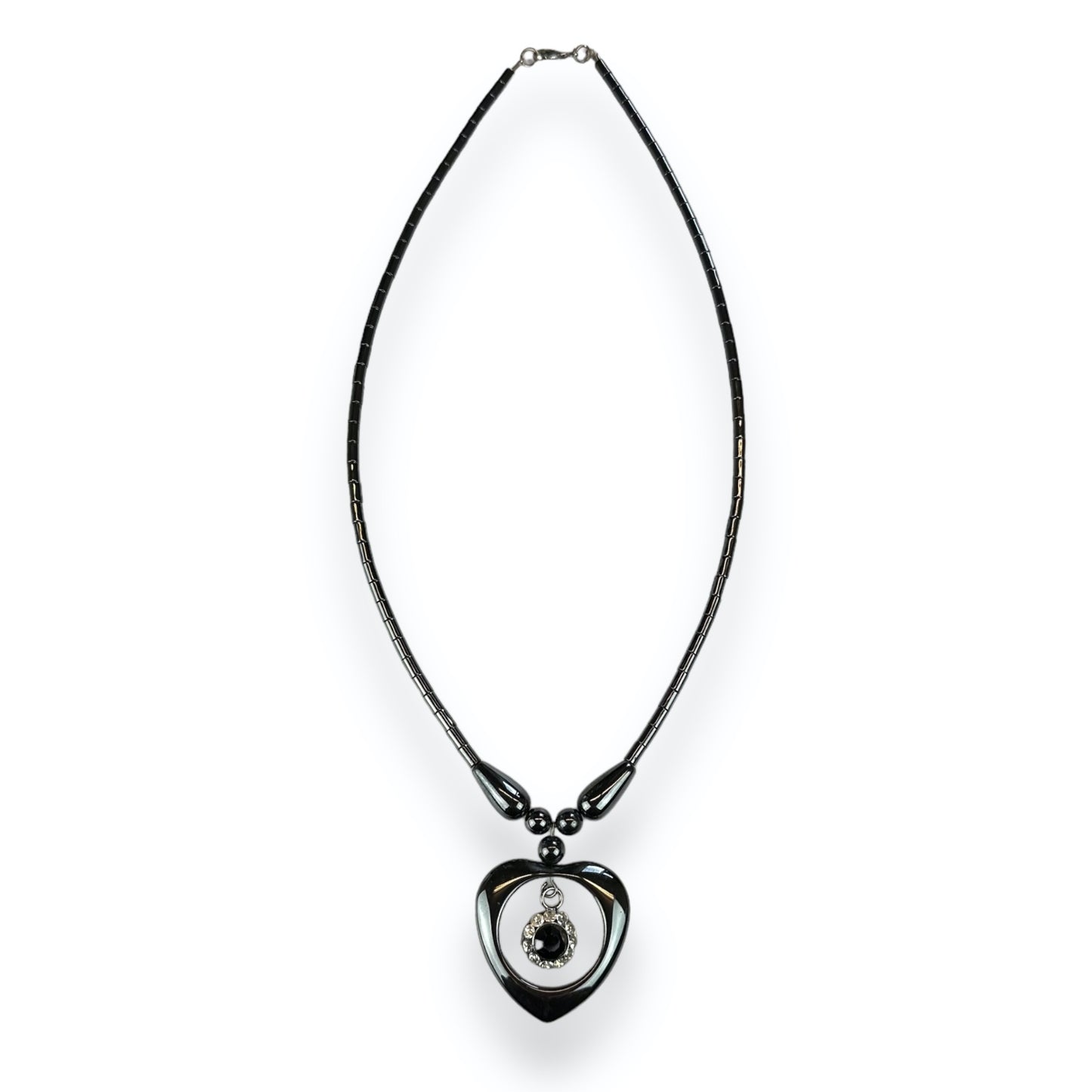 Necklace - Heart - Gemstones