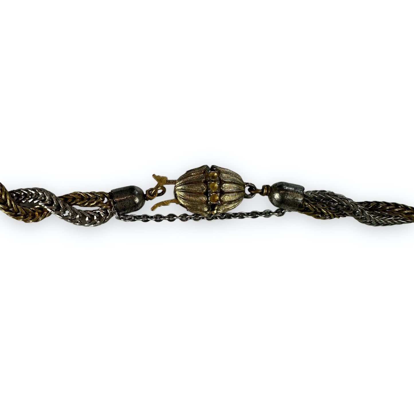 Necklace - Silver & Goldcolored