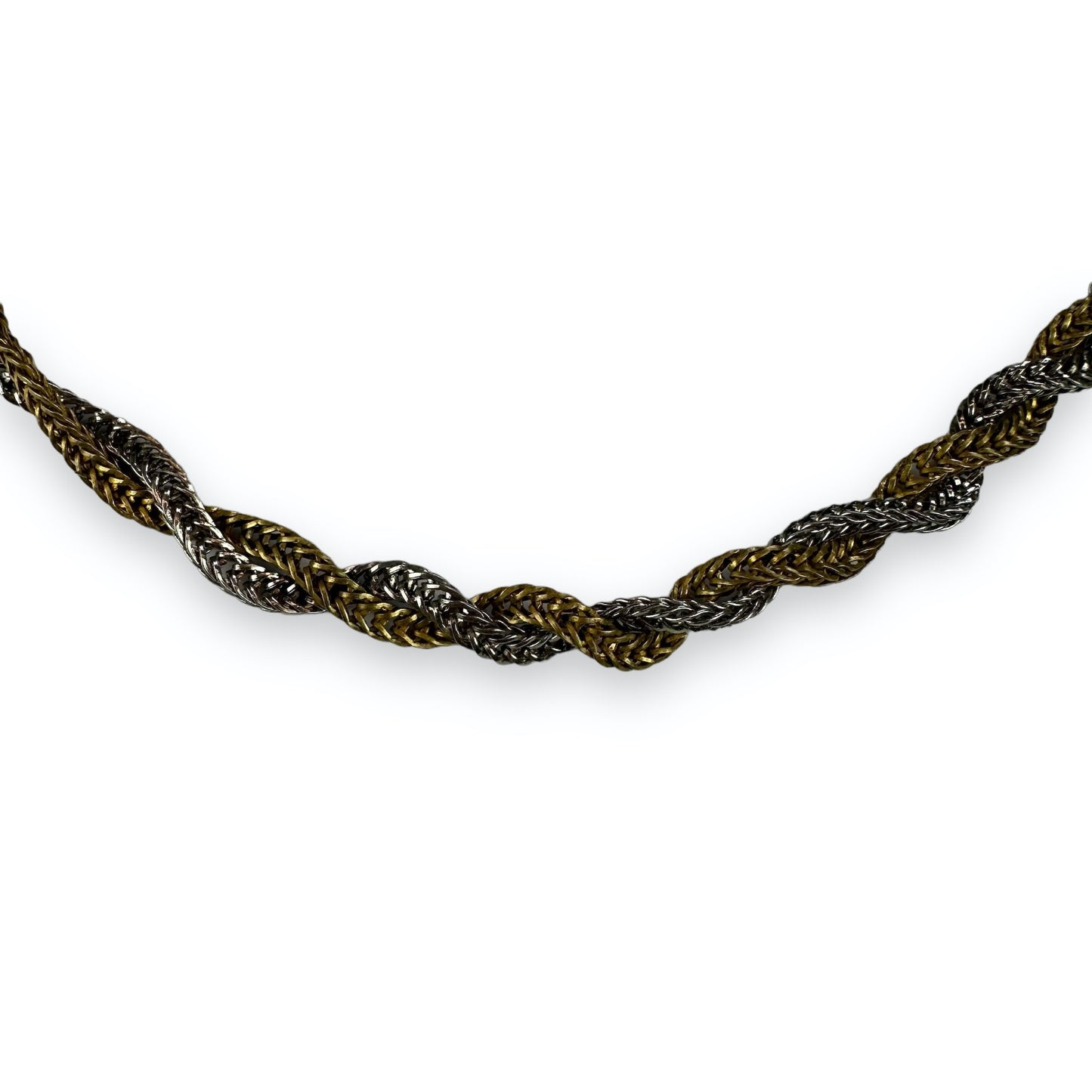 Necklace - Silver & Goldcolored