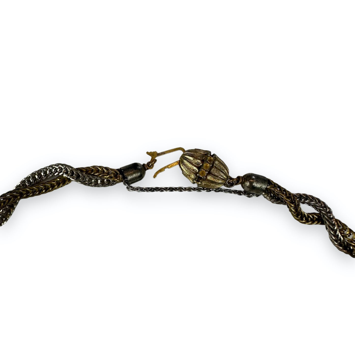 Necklace - Silver & Goldcolored