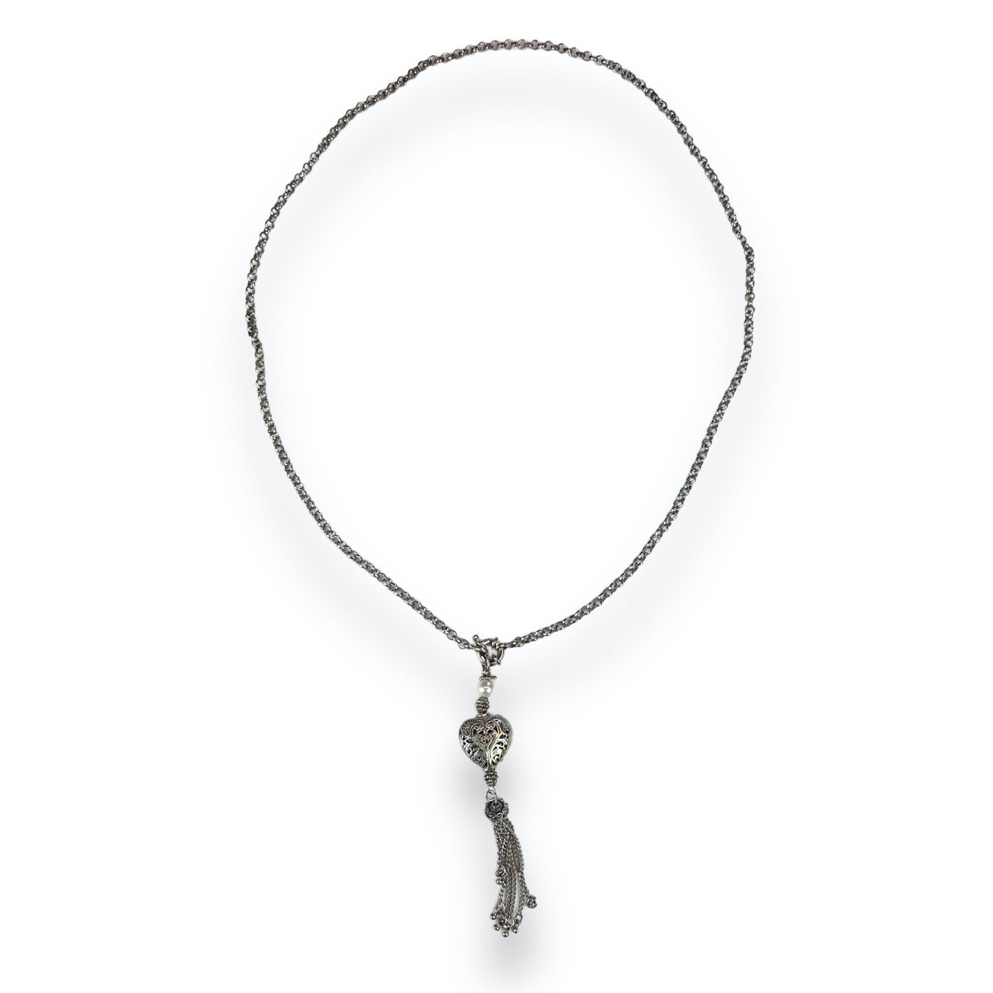 Necklace - Heart - Silvercolored