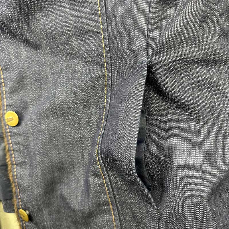 Jeansjacket - Darkblue - Fake Fur Collar