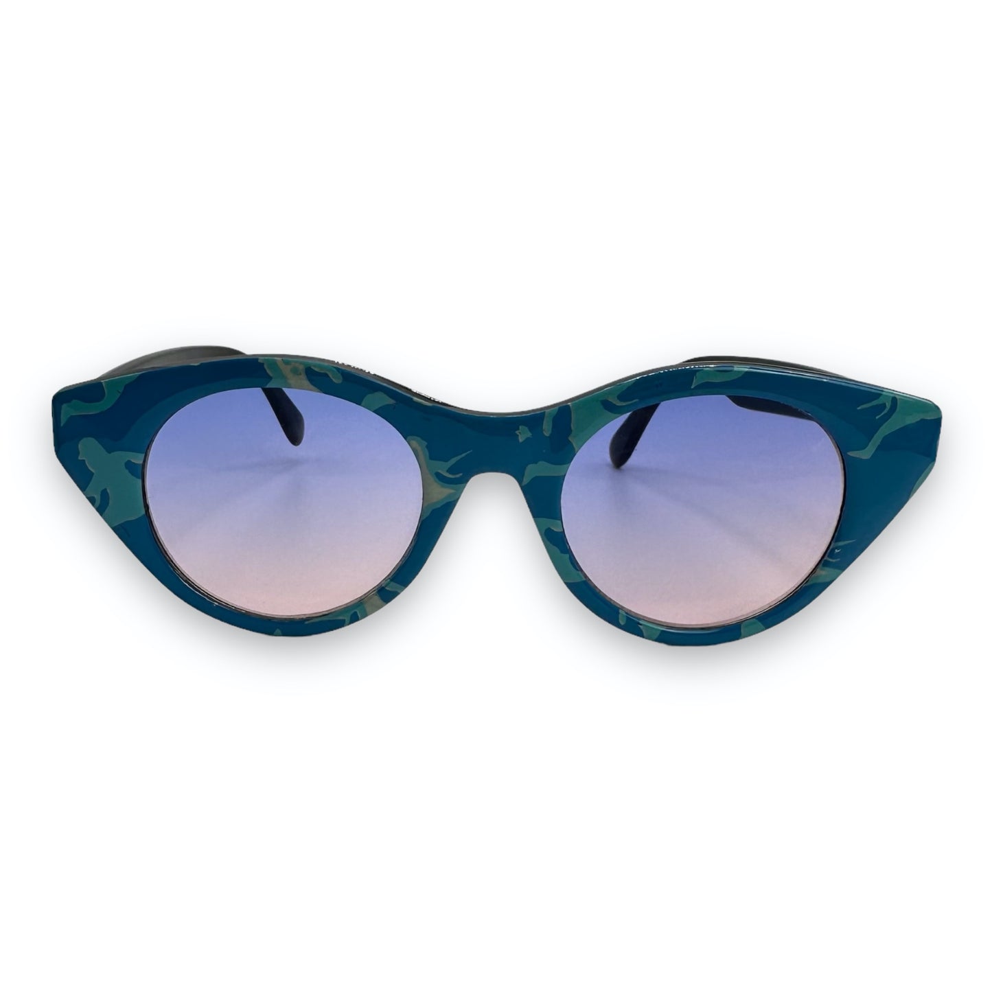 Sunglasses - Cateye - Blue - 90s