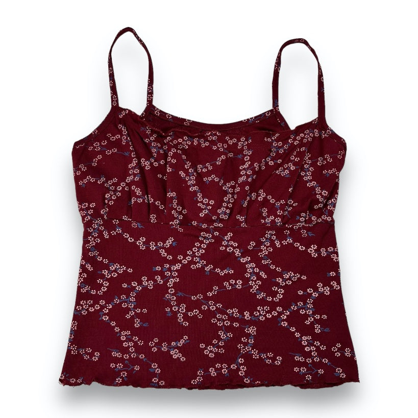 Spaghetti Strap Top
- Red - Flowers