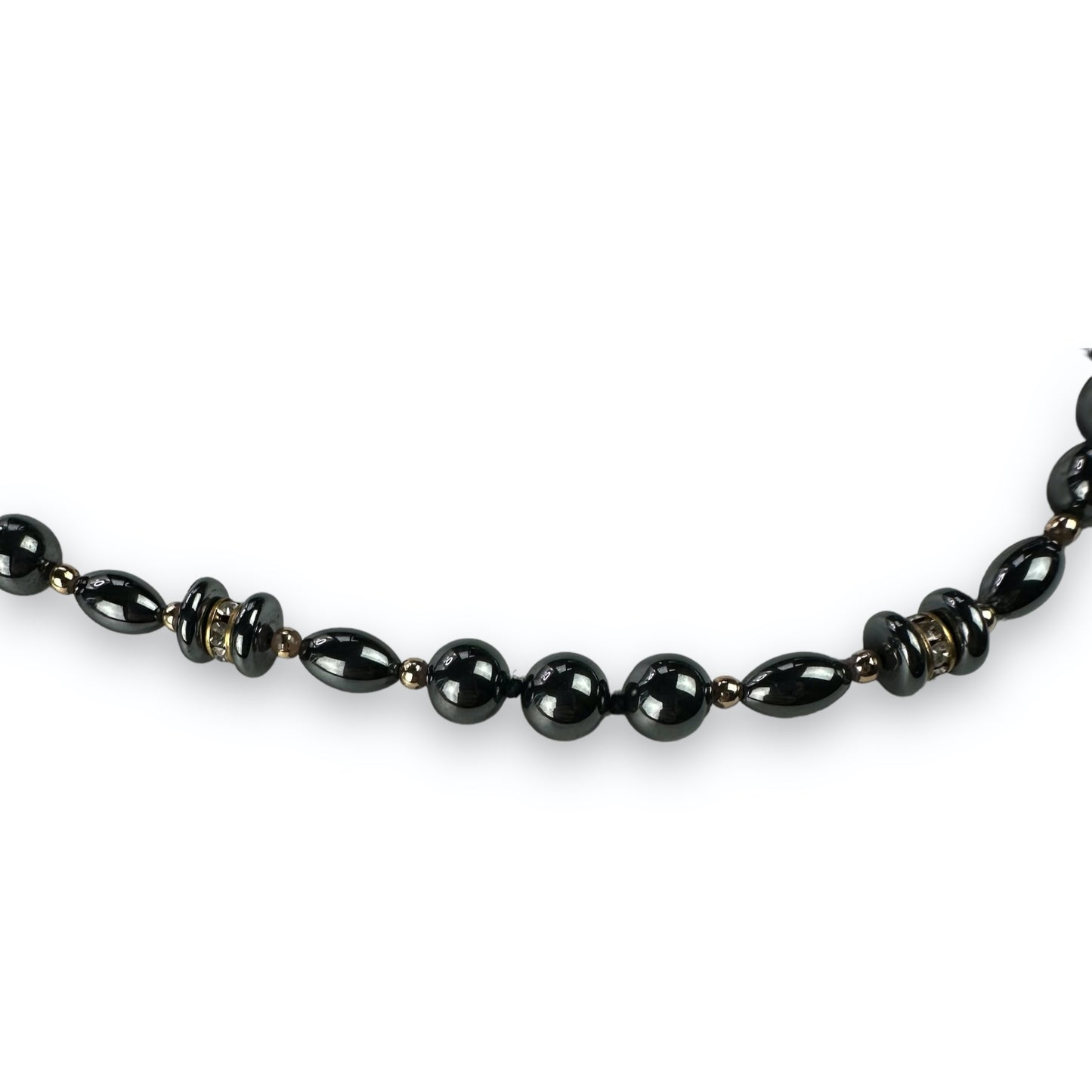 Necklace - Gemstones - Black