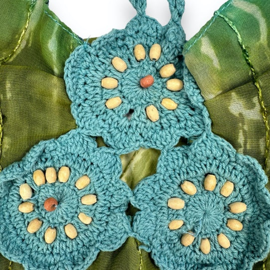Spaghetti Strap Top - Turquoise - Lace