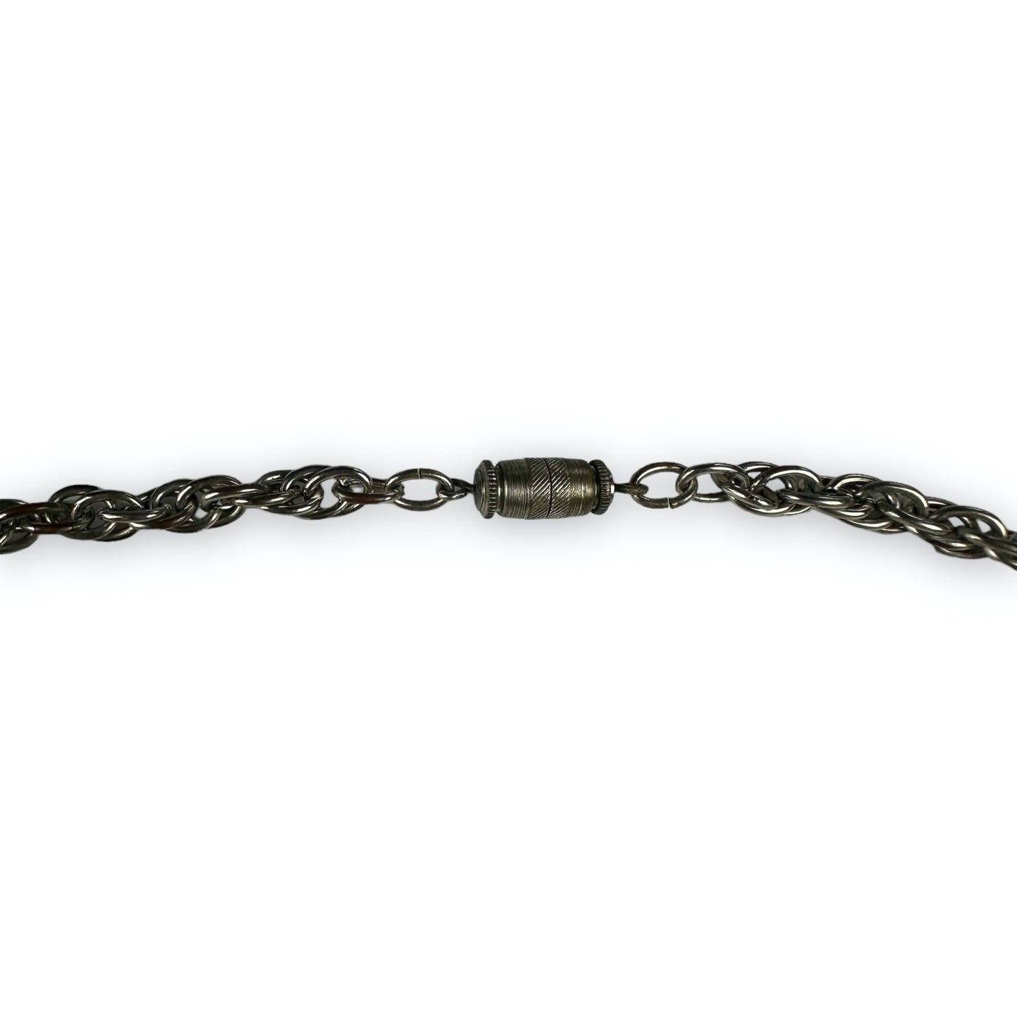 Necklace - Silvercolored - Blue