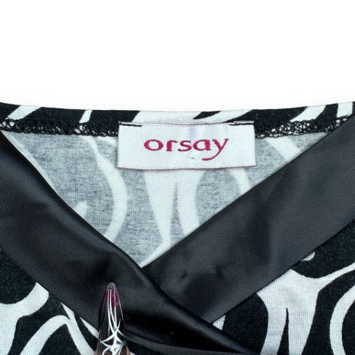 Spaghetti Strap Top - Black - White