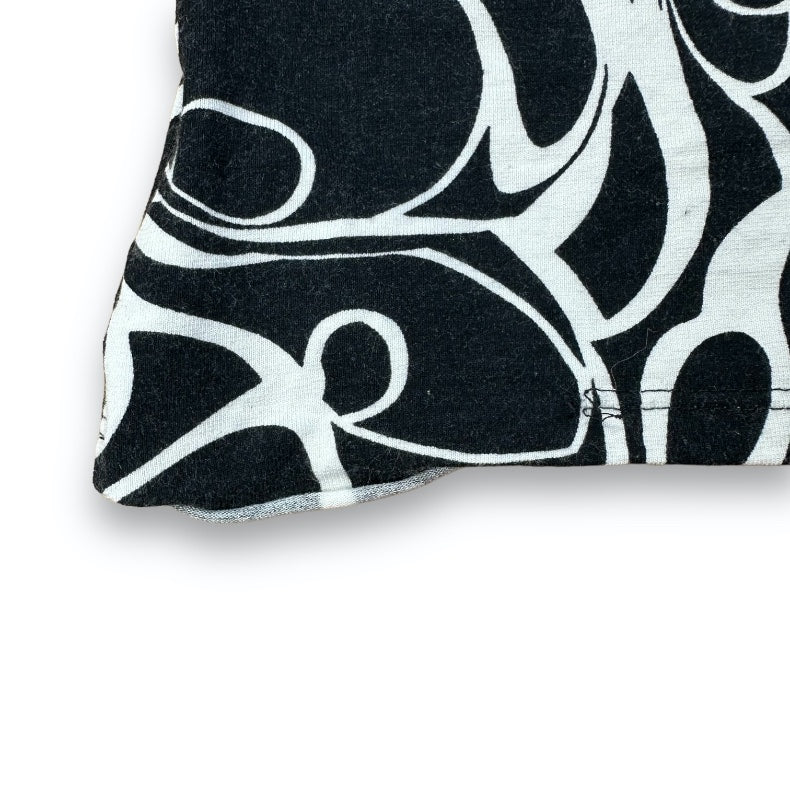 Spaghetti Strap Top - Black - White