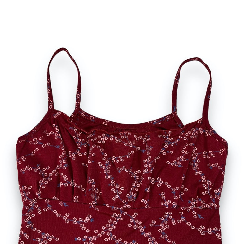 Spaghetti Strap Top
- Red - Flowers