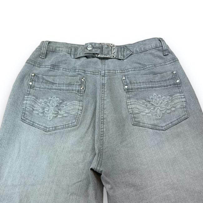 Jeans - Grey - Sparkly Belt
