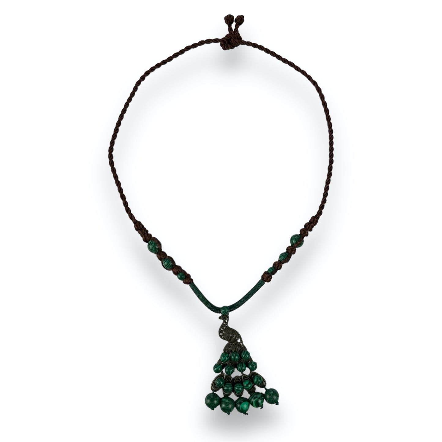 Necklace - Peacock - Green