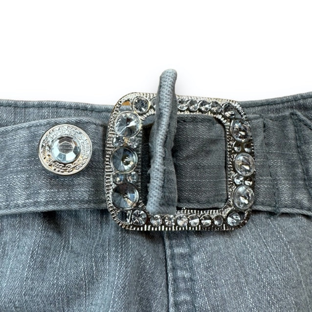 Jeans - Grey - Sparkly Belt