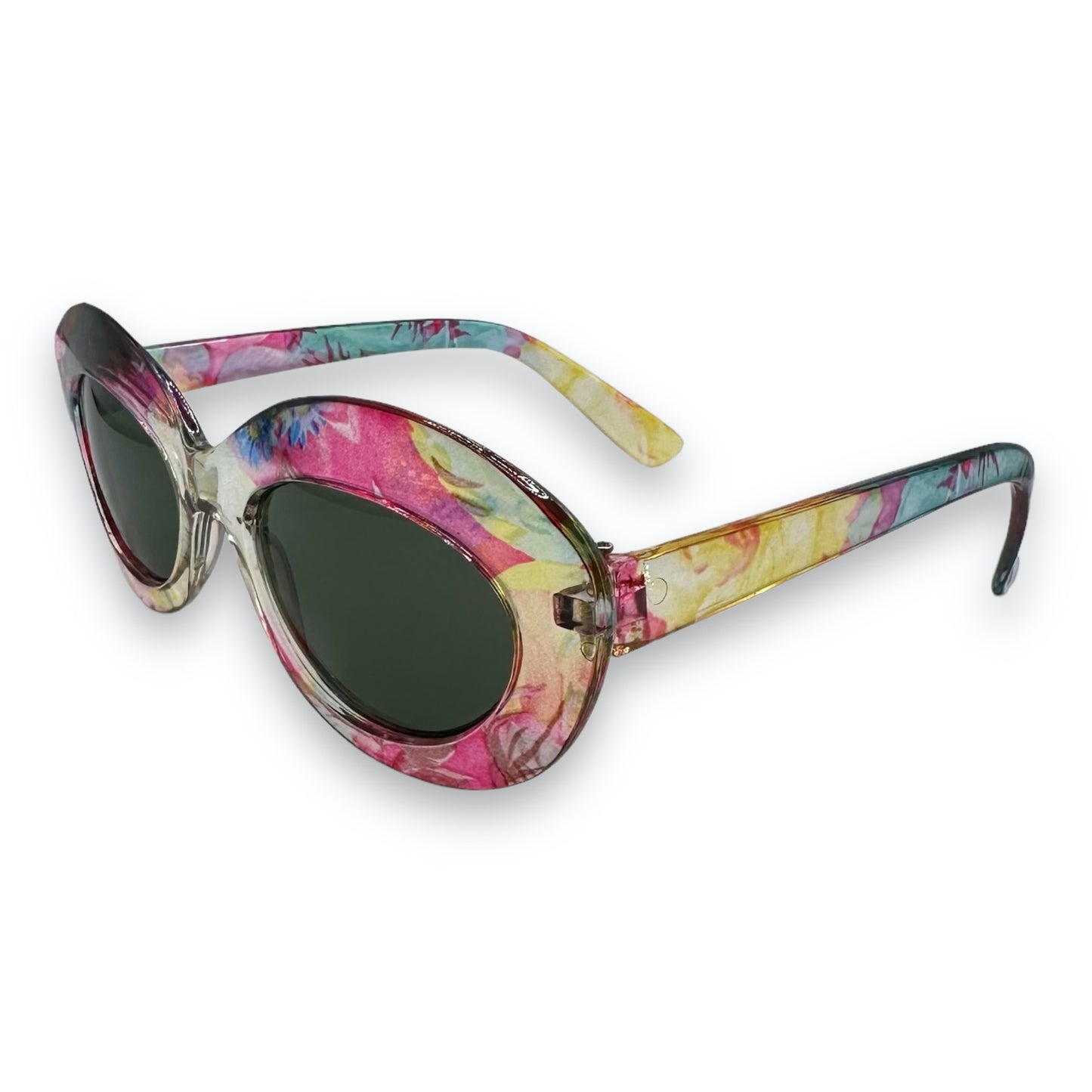 Sunglasses - Oval - Multicolored - 90s