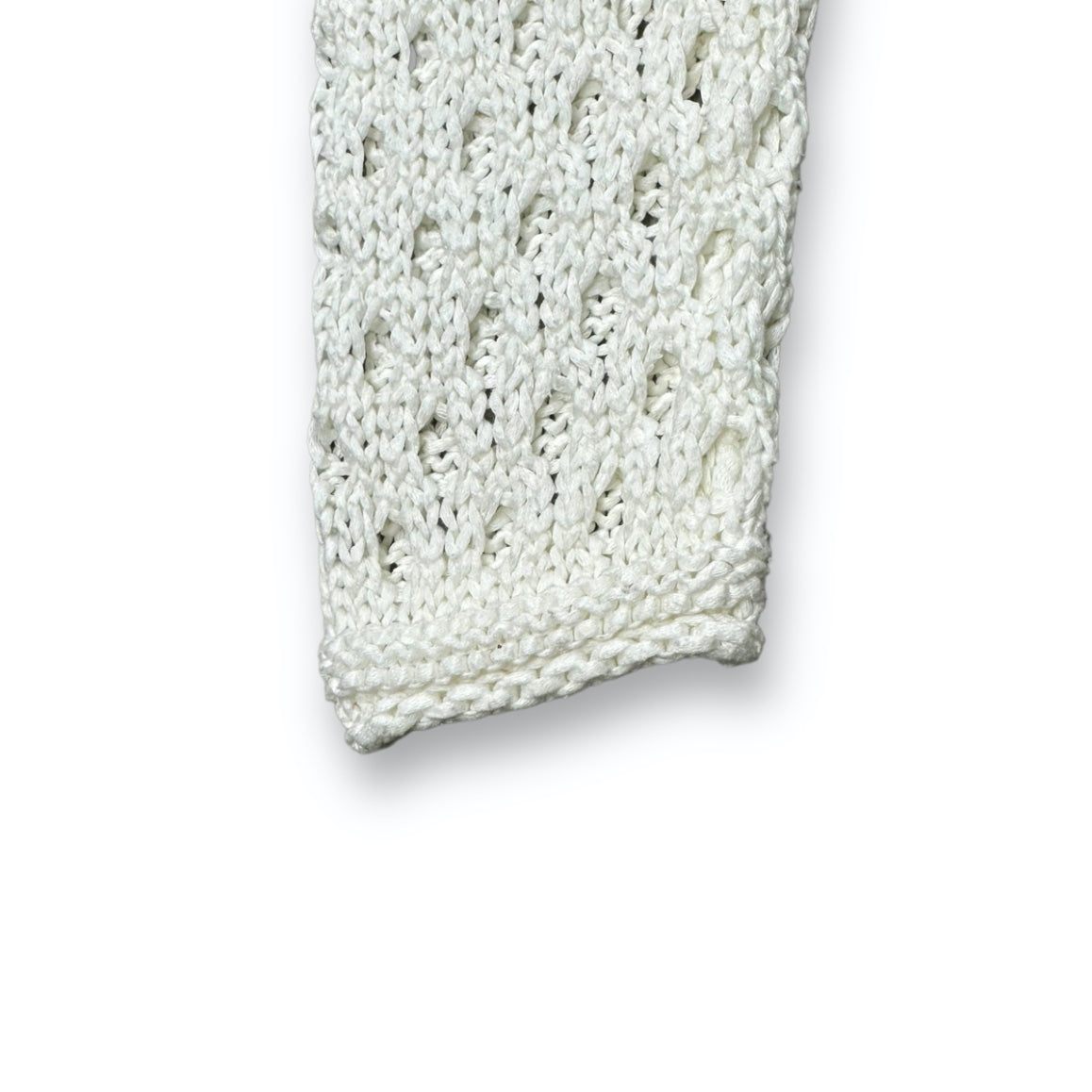 Cardigan - White - Knitted