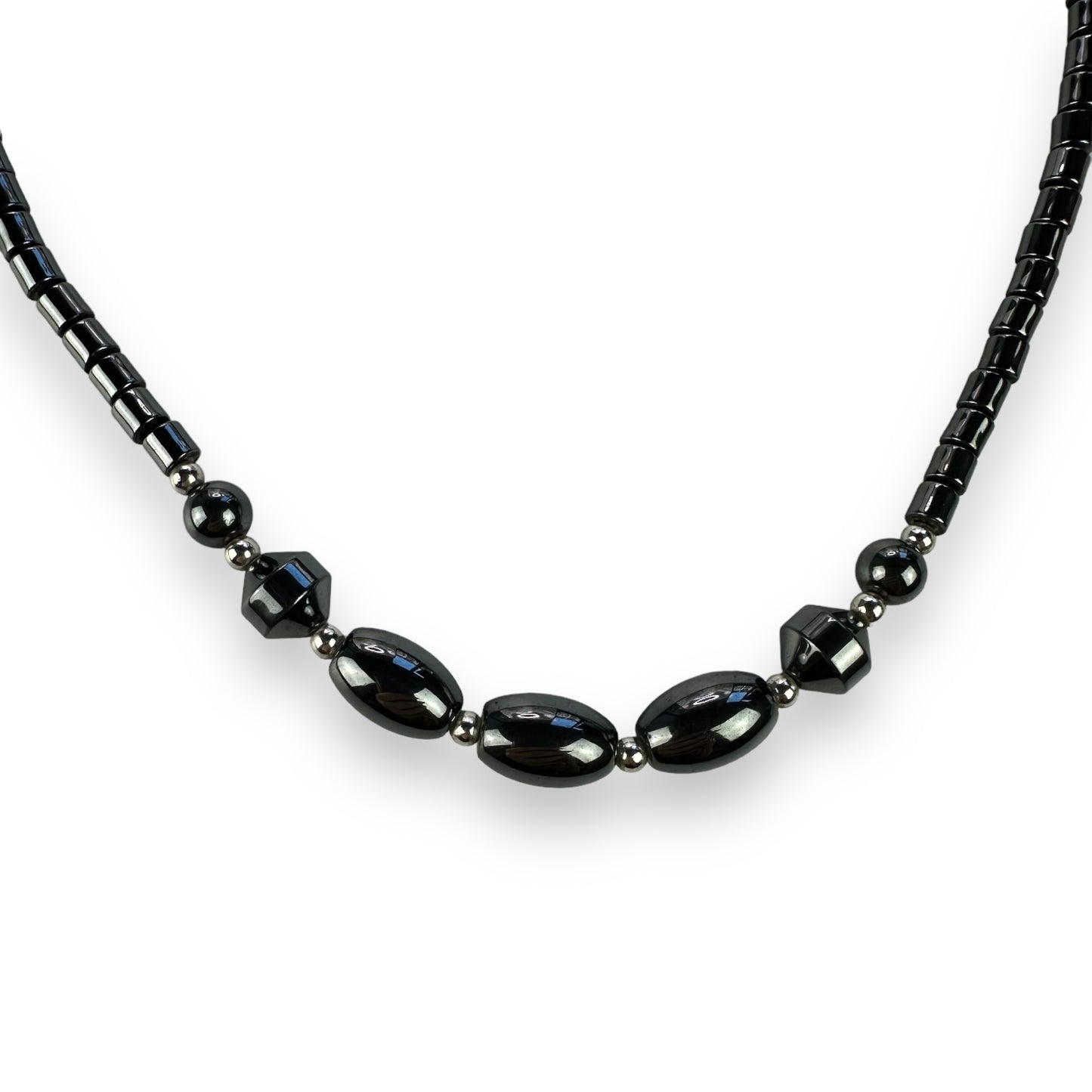 Necklace - Gemstones - Black