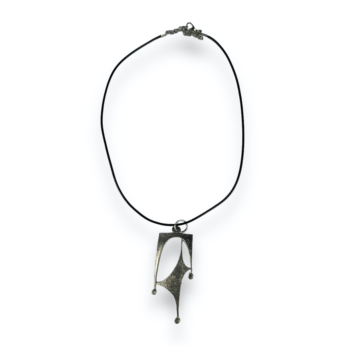 Necklace - Black - Silver