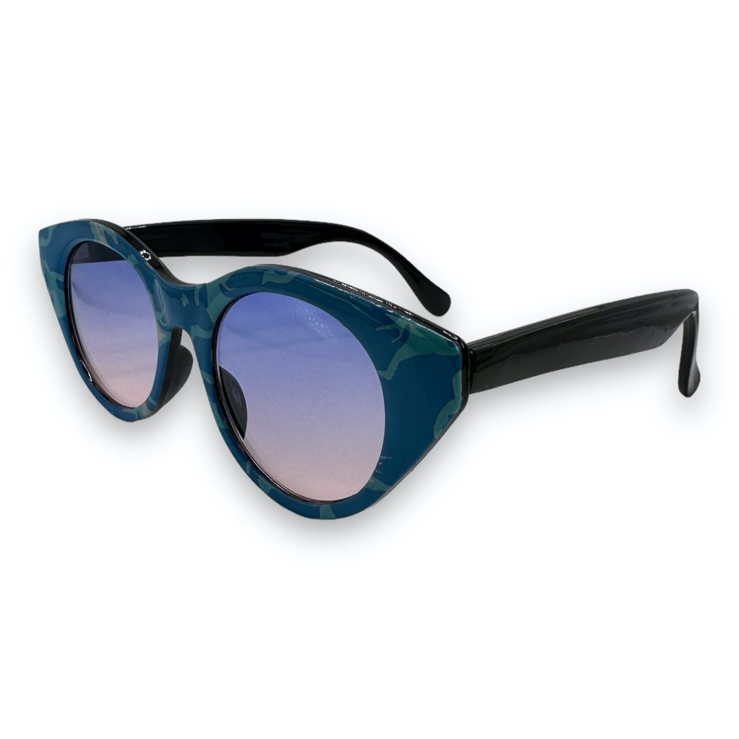 Sunglasses - Cateye - Blue - 90s
