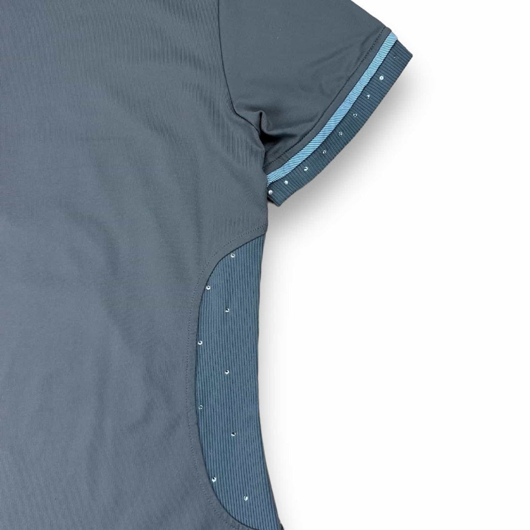 Poloshirt - Brown - Rhinestones