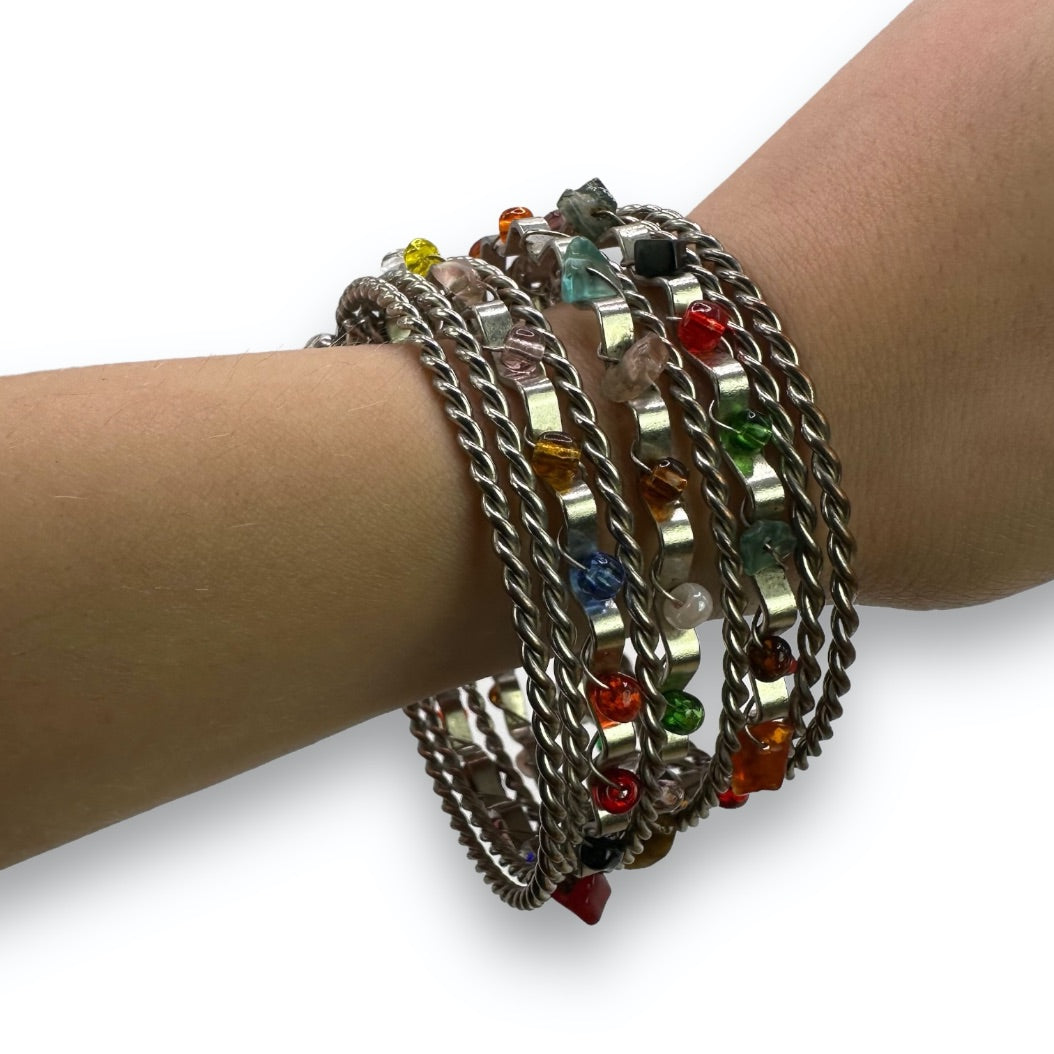 Bracelet - Gemstones - Silvercolored