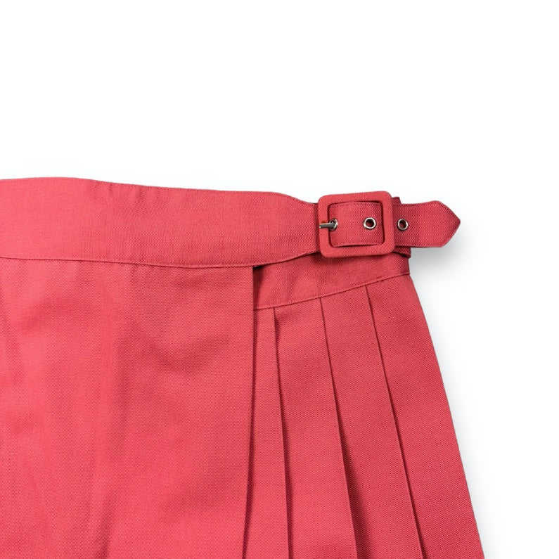 Skirt - Coral Pink - Pleated