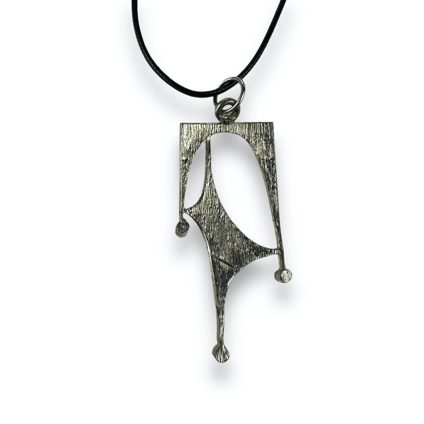 Necklace - Black - Silver