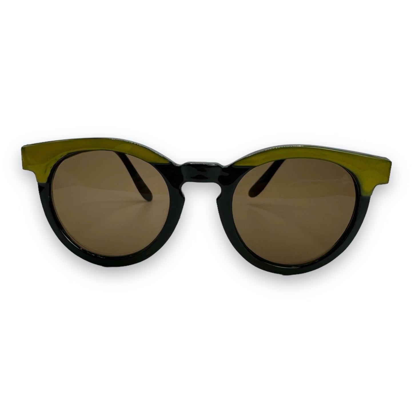 Sunglasses - Keyhole Bridge - Yellow - 90s