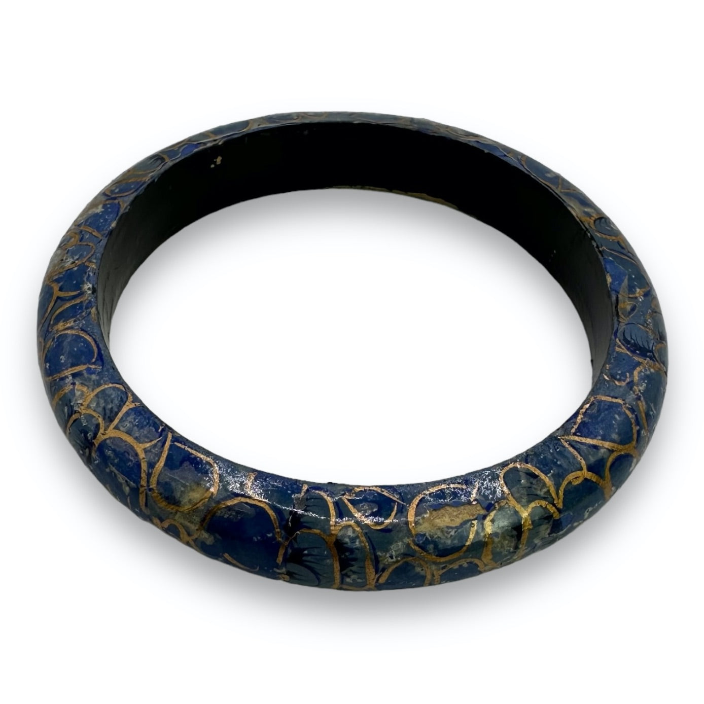 Bangle - Blue - Goldcolored