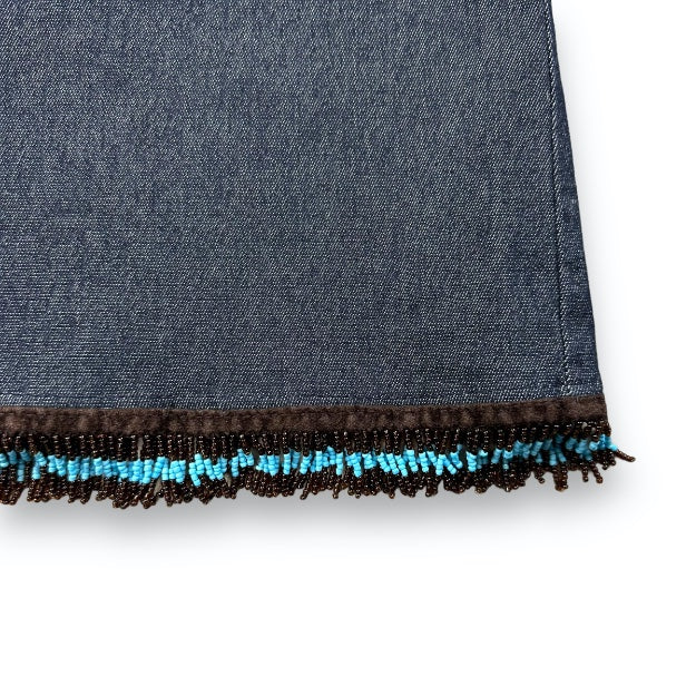 Skirt - Denim - Pearls