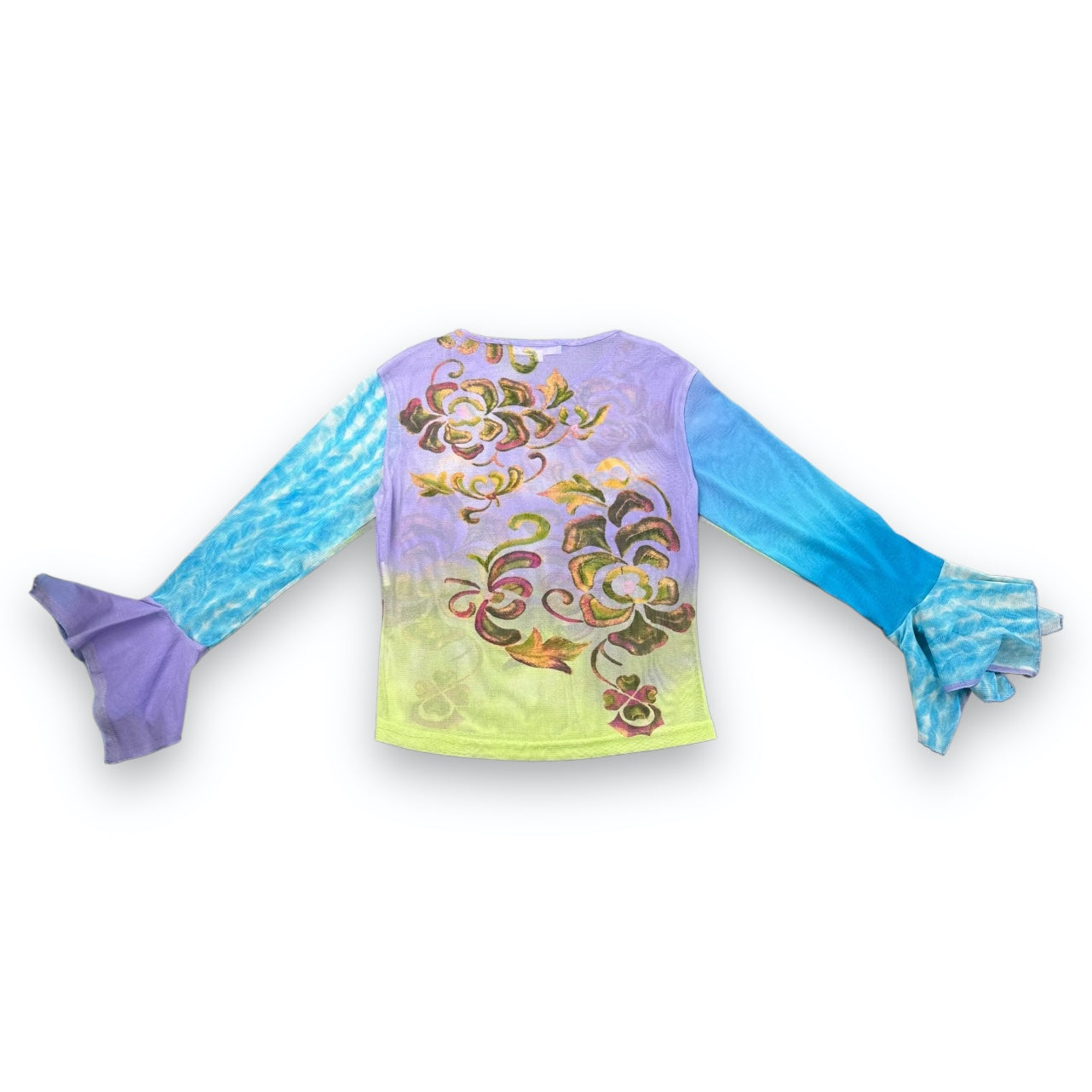 Meshtop - Multicolored - Flowers