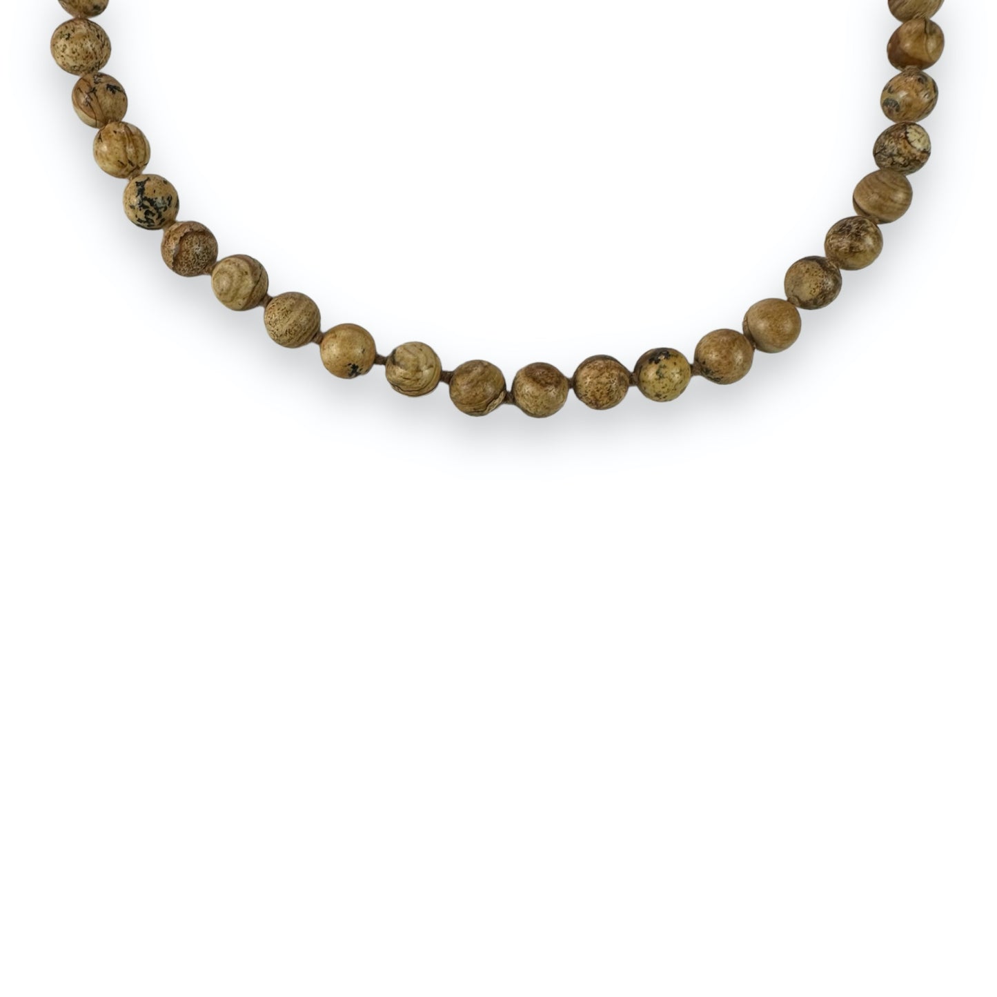 Necklace - Gemstones - Beige