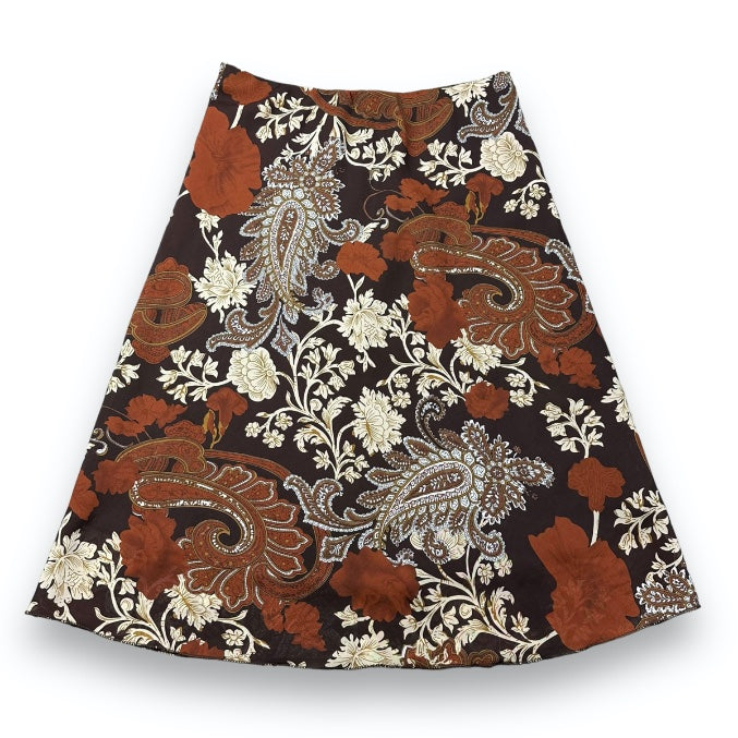 Skirt - Brown - Flowers