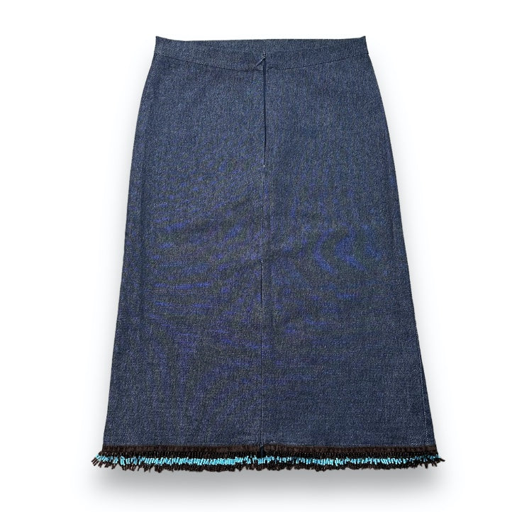 Skirt - Denim - Pearls