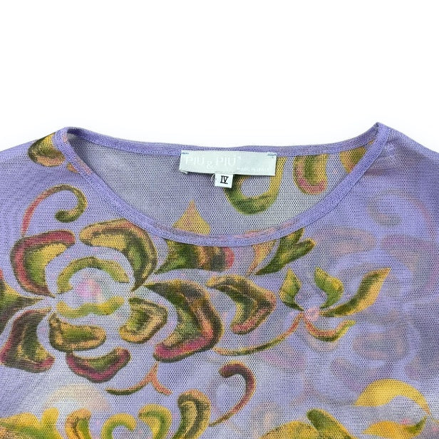 Meshtop - Multicolored - Flowers