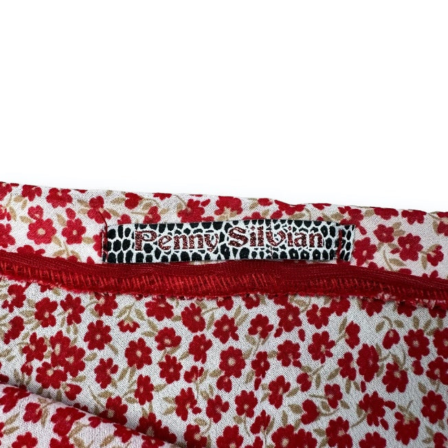 Skirt - Red - Flowers