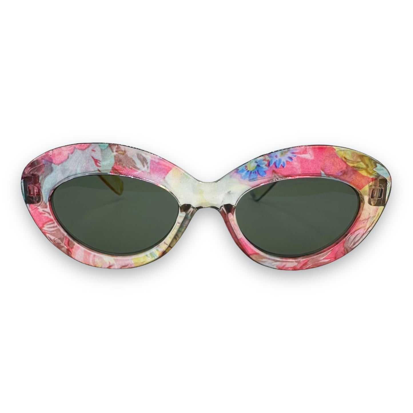 Sunglasses - Oval - Multicolored - 90s