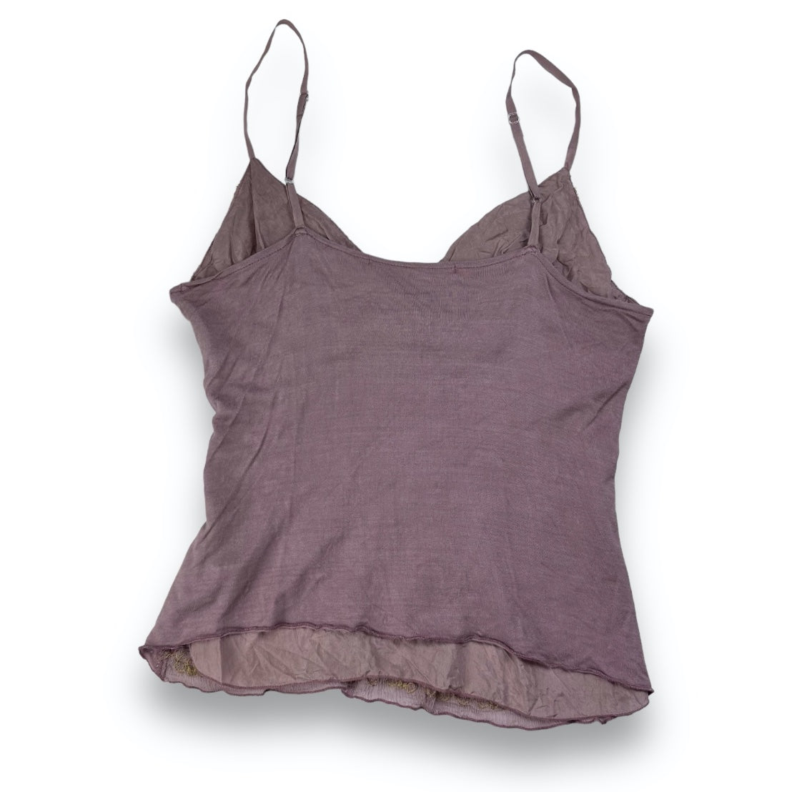 Spaghetti Strap Top - Purple - Gold