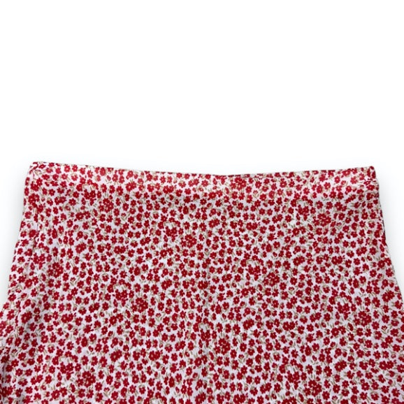Skirt - Red - Flowers