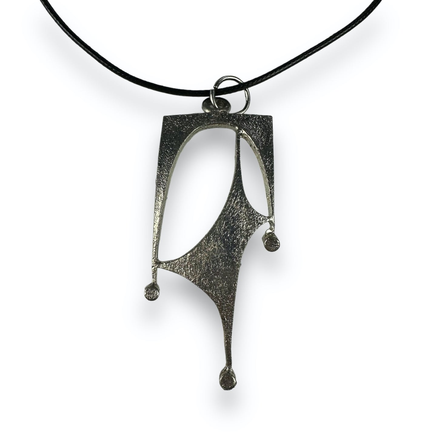 Necklace - Black - Silver
