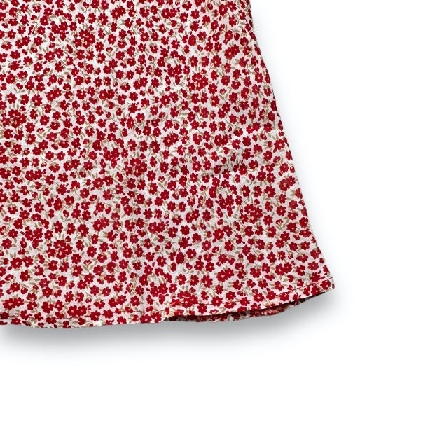 Skirt - Red - Flowers