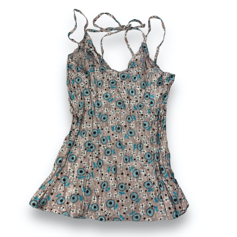 Spaghetti Strap Top - Pink - Flowers
