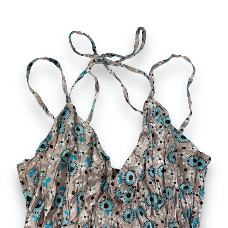Spaghetti Strap Top - Pink - Flowers