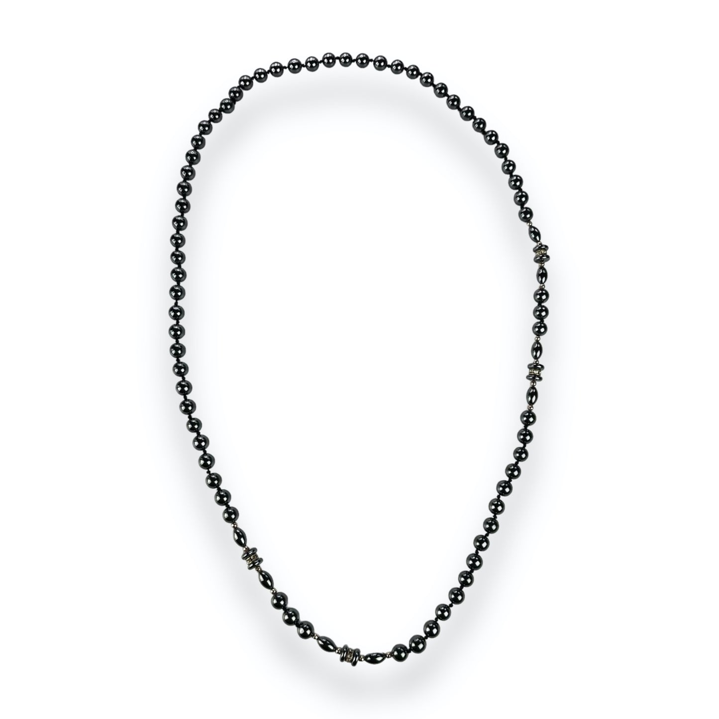 Necklace - Gemstones - Black