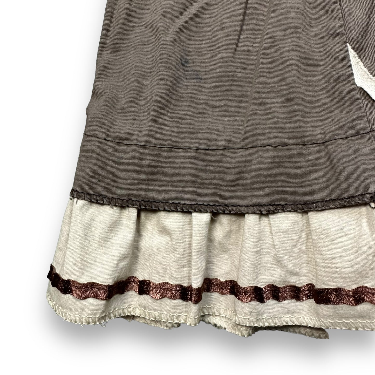 Dress - Brown - Beige