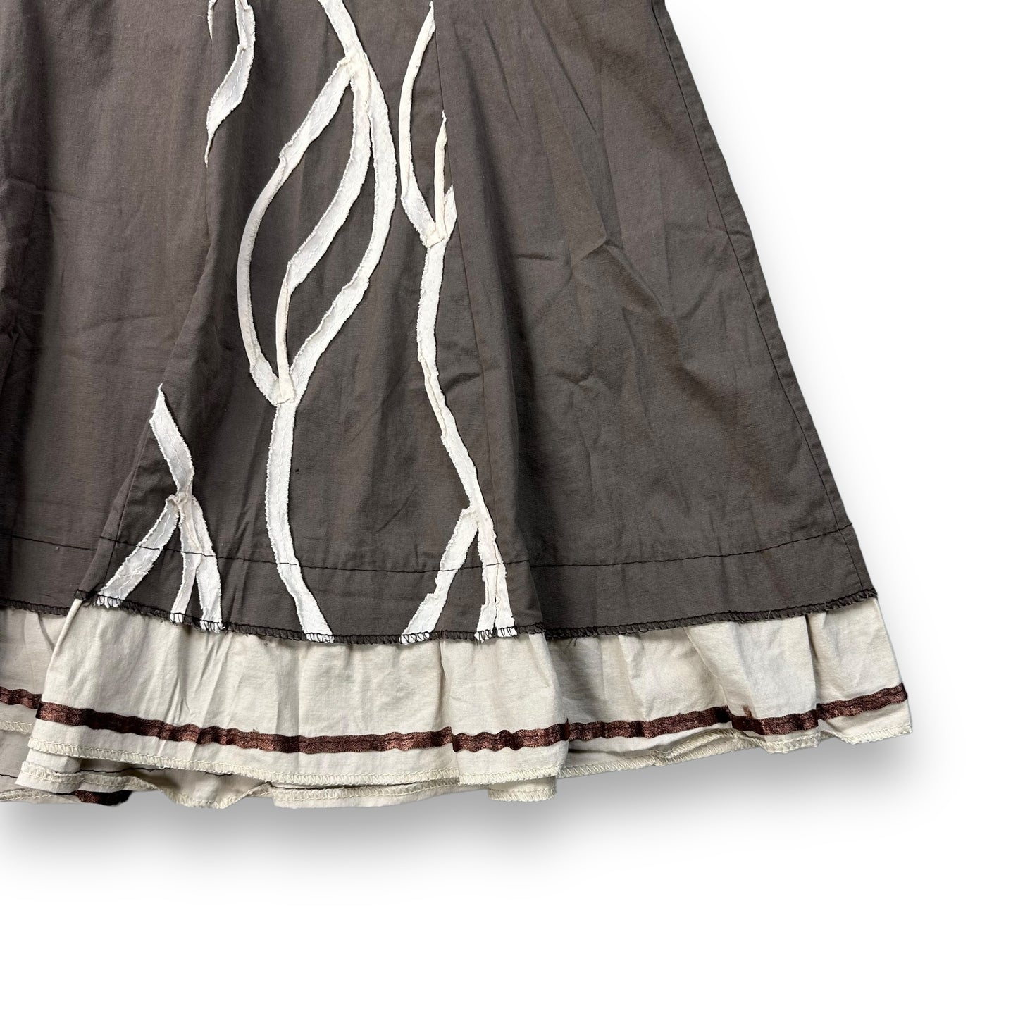 Dress - Brown - Beige