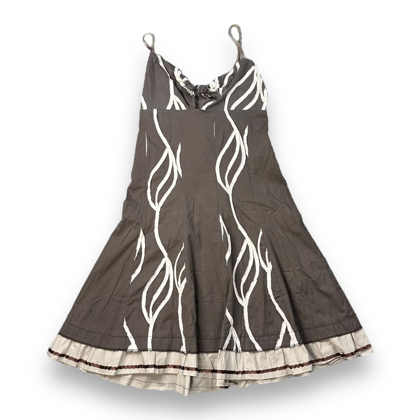 Dress - Brown - Beige