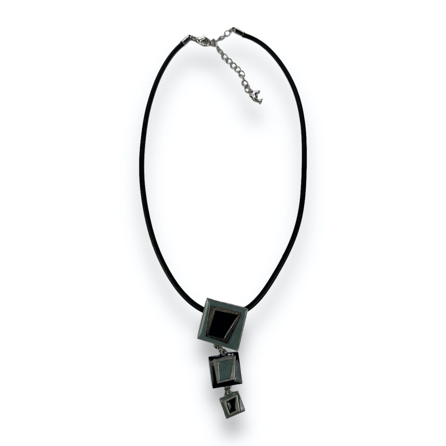 Necklace - Black - Grey