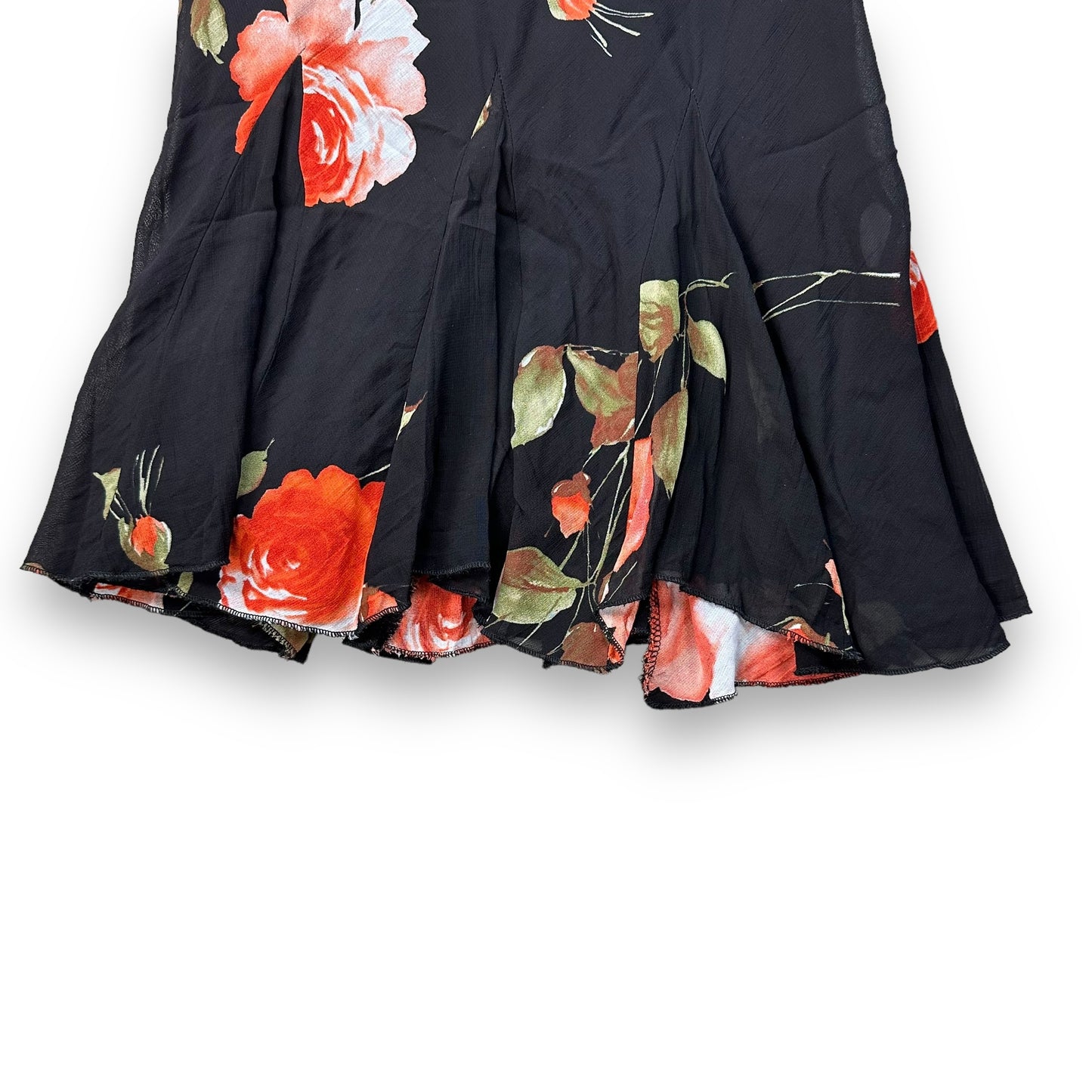 Dress - Black - Flowers